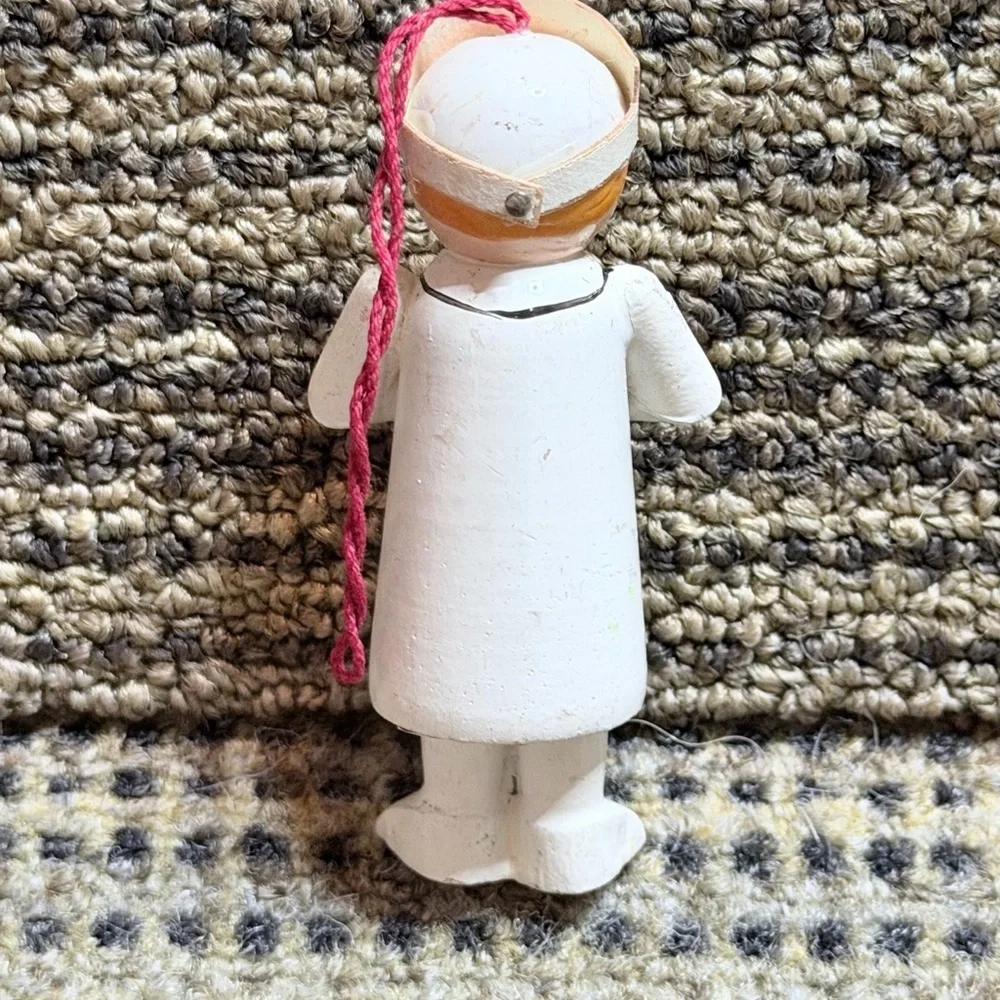 Hand painted wooden Nurse Figurine Ornament Graduation